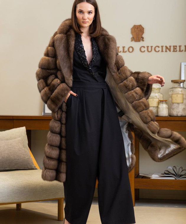 Brunello Cucinelli - Black Tropical Luxury jumpsuit with sequins