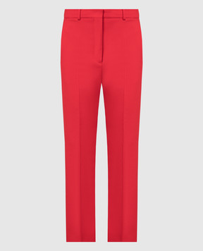 Max Mara Sportmax Red trousers ROMAGNA made of wool ROMAGNA