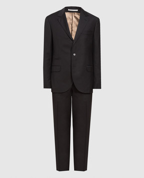 Brunello Cucinelli Black wool suit MF4597BTZ