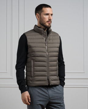 MooRER CALAF khaki down vest CALAFS3