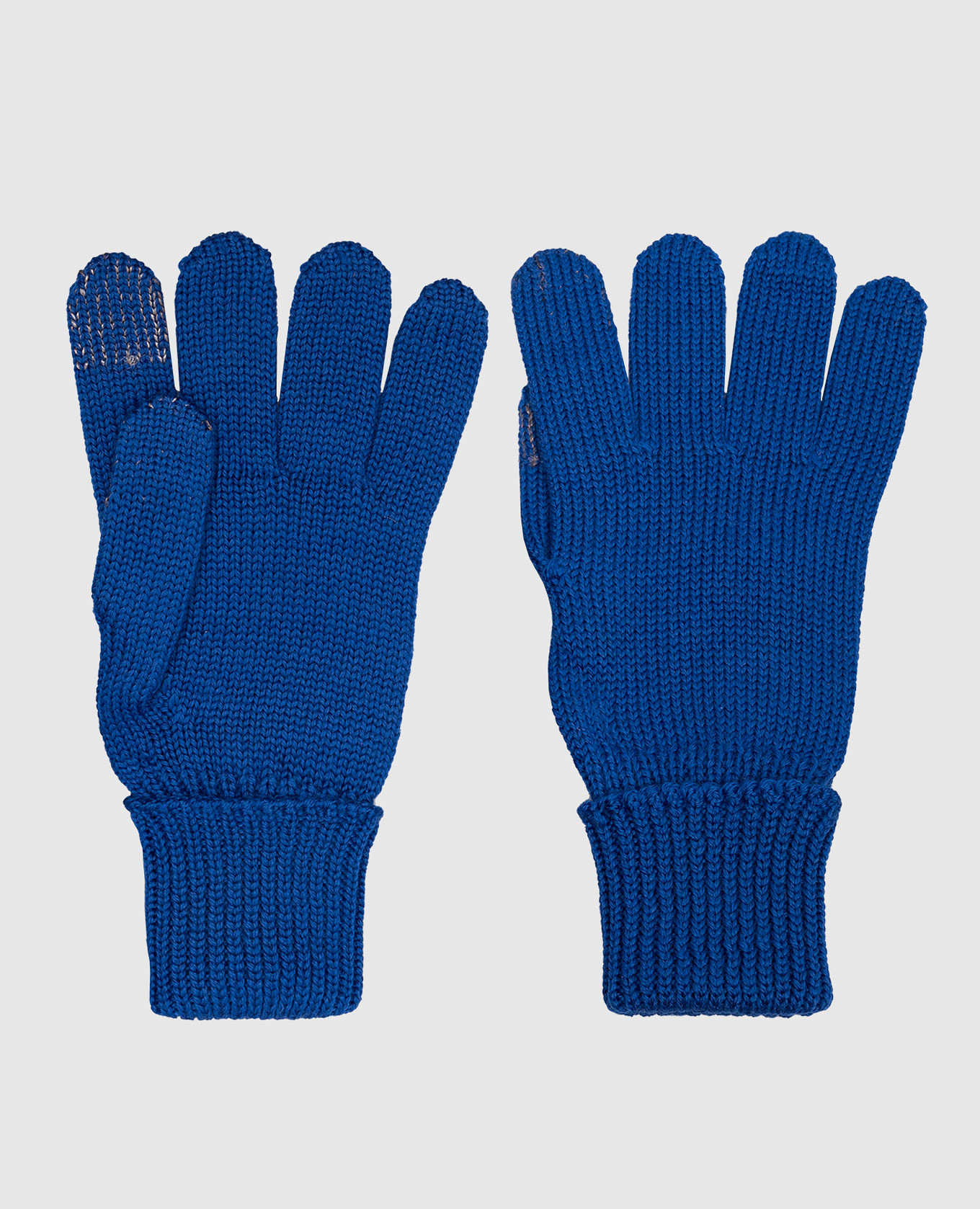 

Children's blue gloves made of wool with a logo Il Trenino