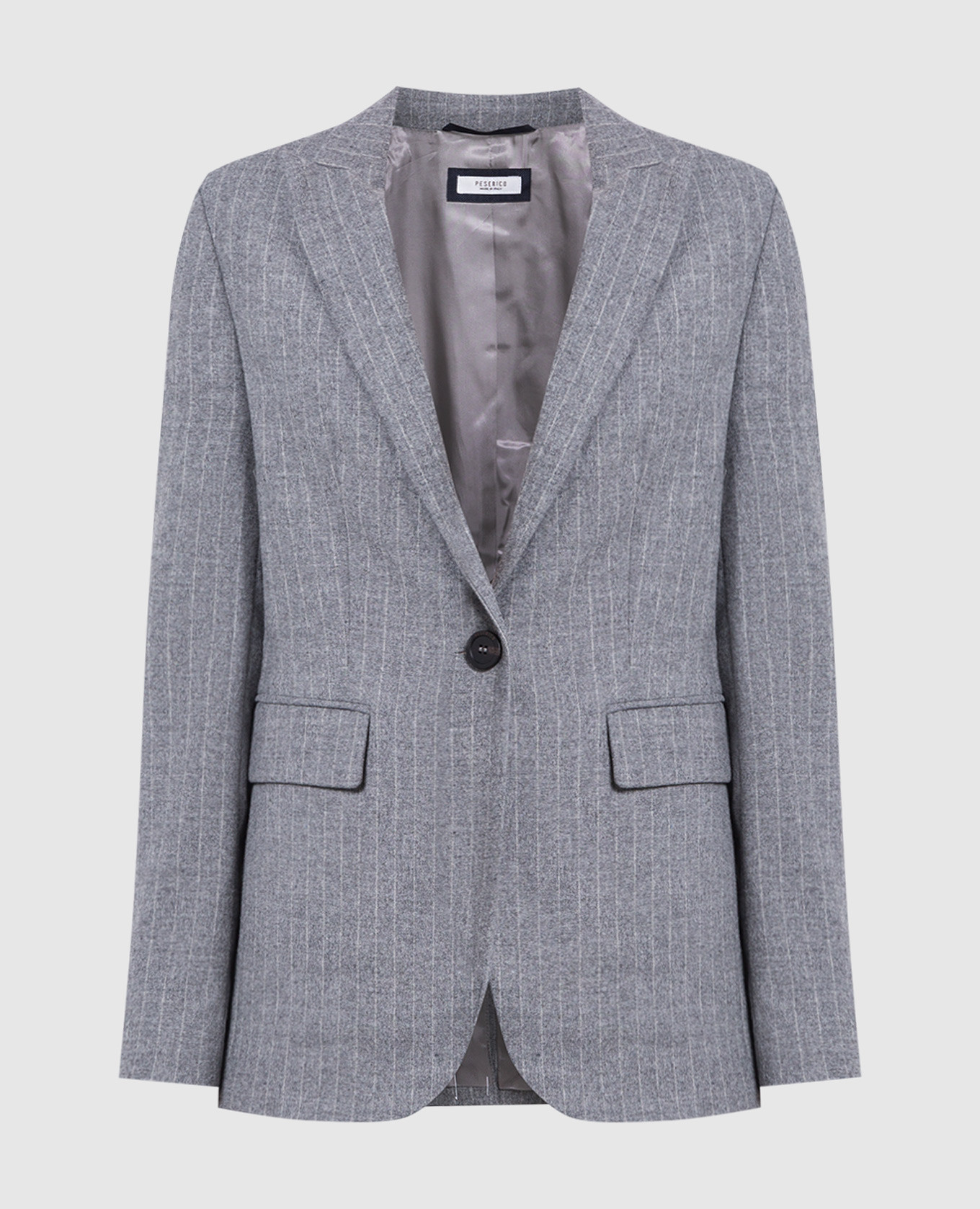 Gray striped jacket peserico