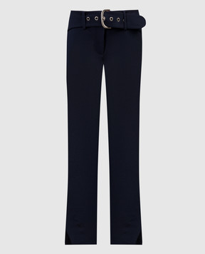 Off-White Blue pants made of wool OWCO010F23FAB001