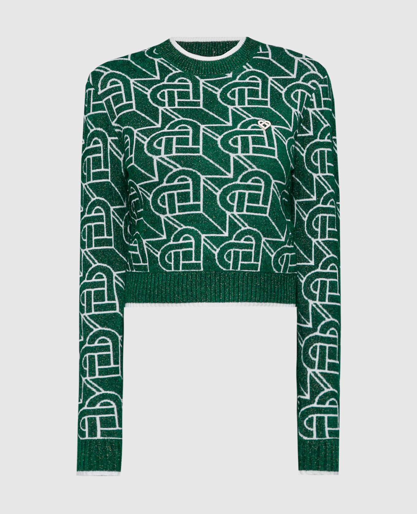 

Green logo jumper Casablanca, Зеленый