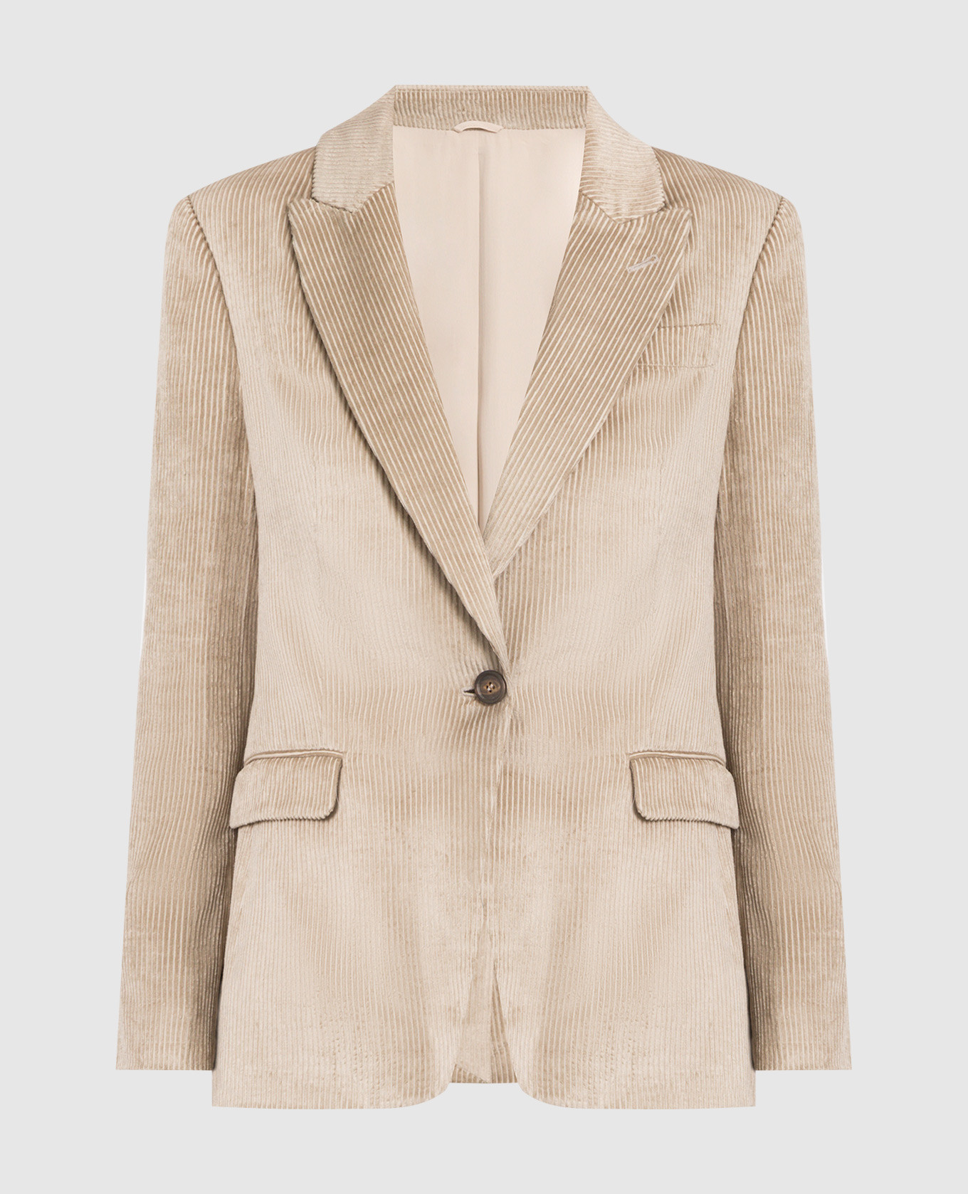 

Beige corduroy jacket Brunello Cucinelli