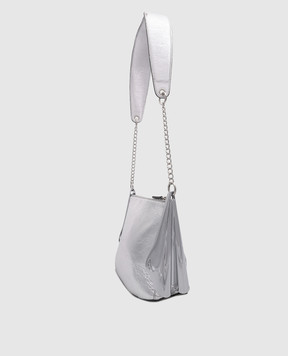 Published by All Day silver leather bag with chain LB007SL