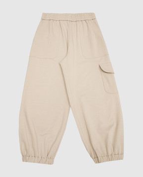 Brunello Cucinelli Children's beige joggers BH827E621C
