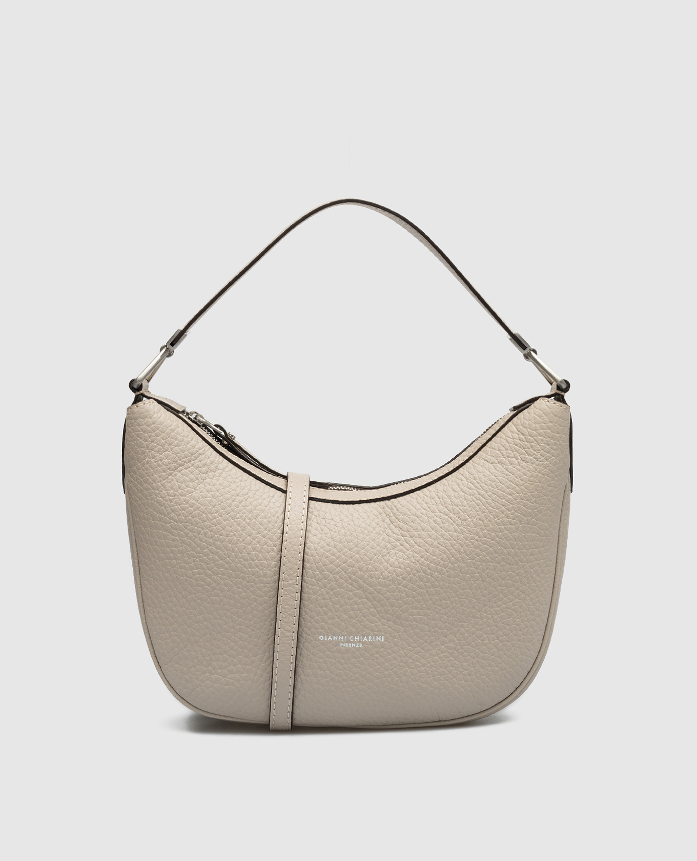 

Costanza logo beige leather hobo bag Gianni Chiarini