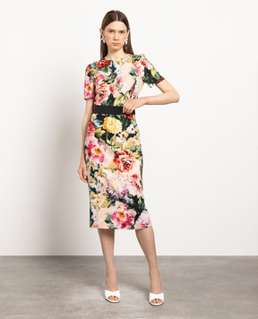 Dolce&Gabbana Blouse in floral print F7ZY1TFPRV1