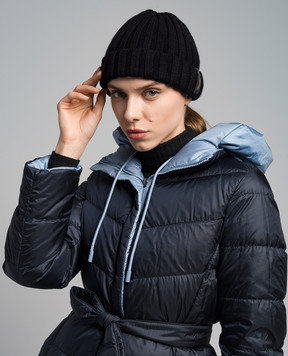 Borsalino Hill Black Cashmere Beanie 13353EWS
