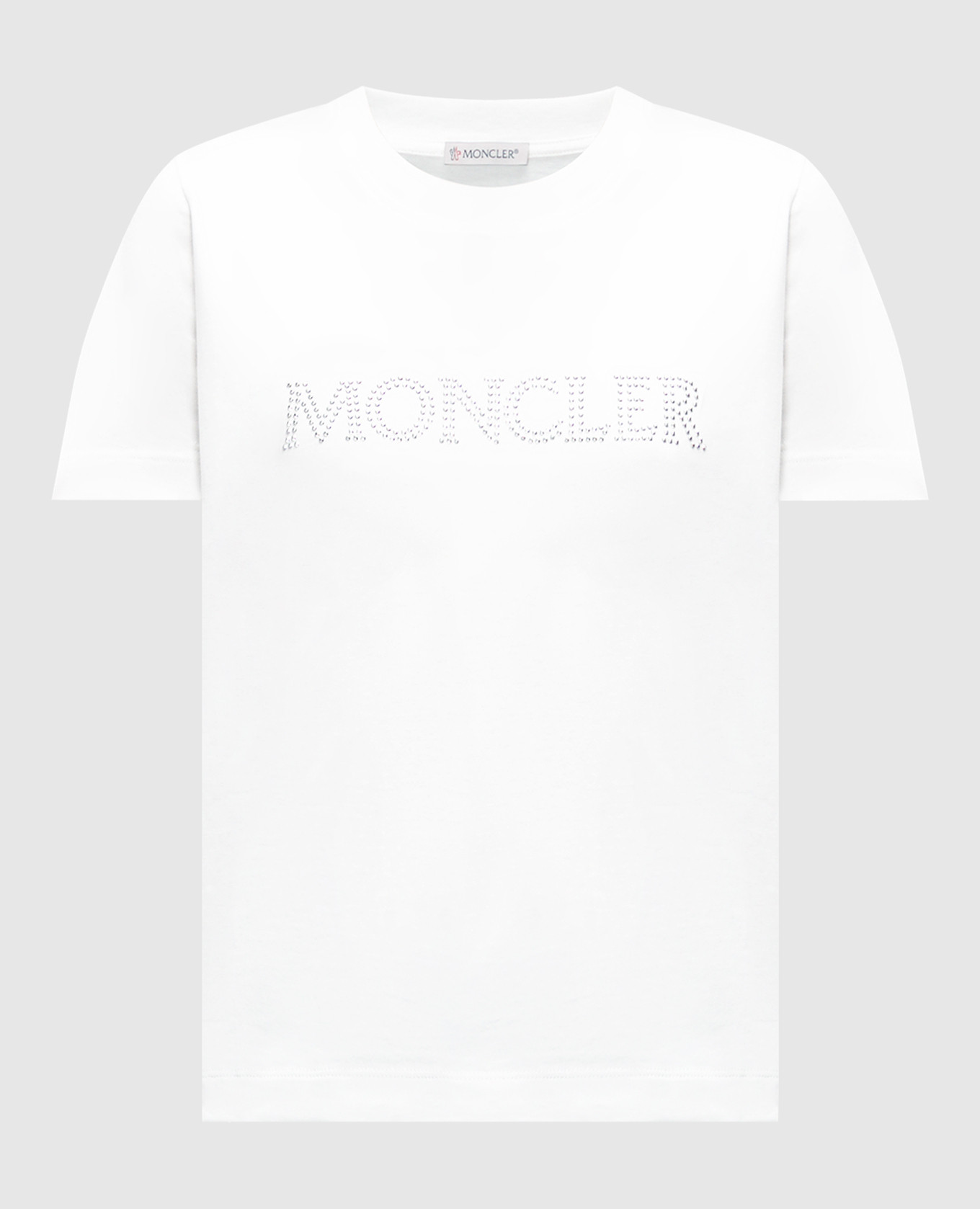 White t-shirt with logo moncler