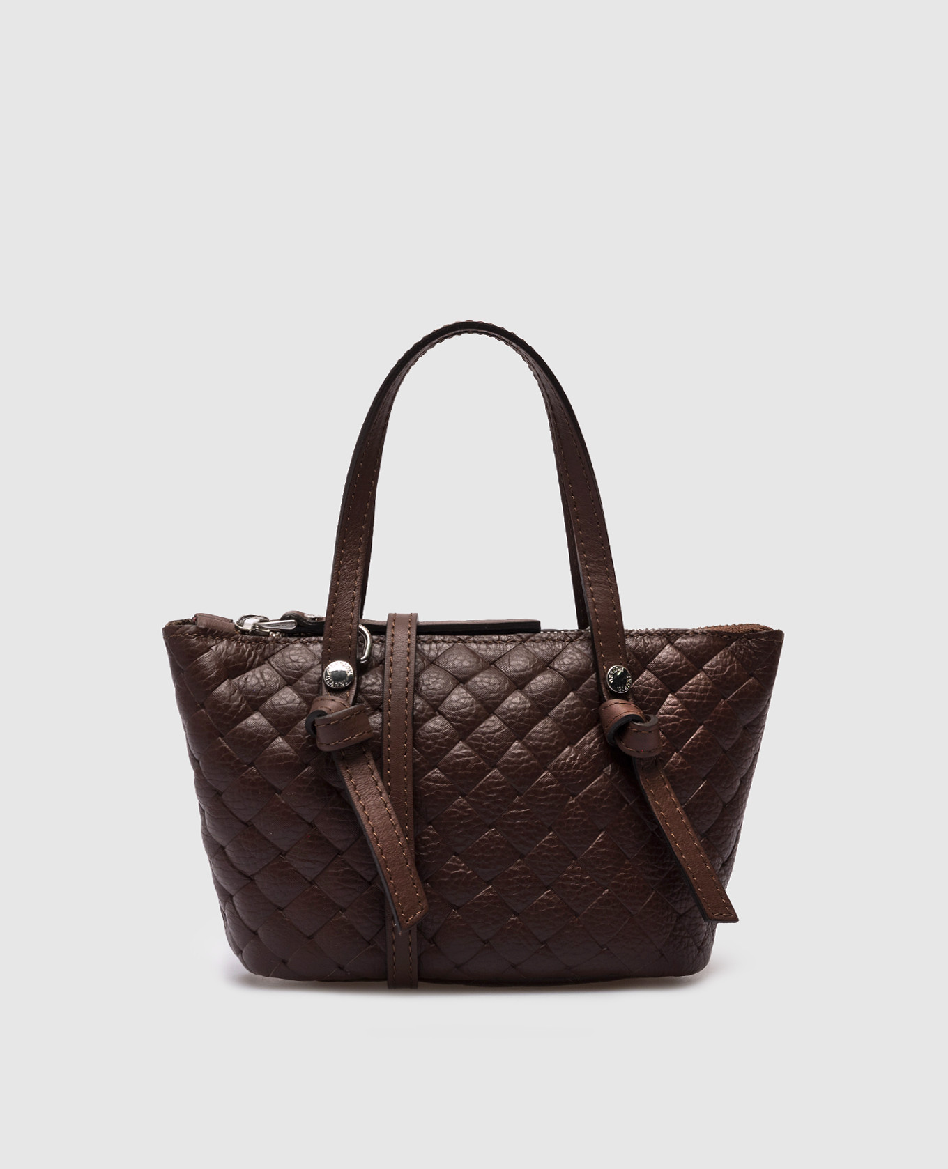 

Brown leather mini bag Gianni Notaro, Коричневый