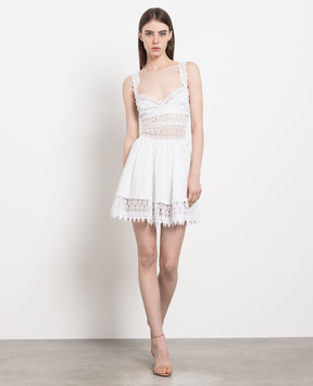 Charo Ruiz White Marilyn dress with lace 201605