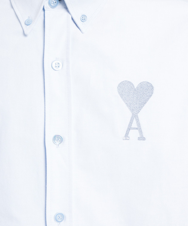 ★関税込★AMI★AMI SHIRT WITH LOGO EMBROIDERY★正規品★ Black T-shirt with embroidered logo Ami Alexandre Mattiussi