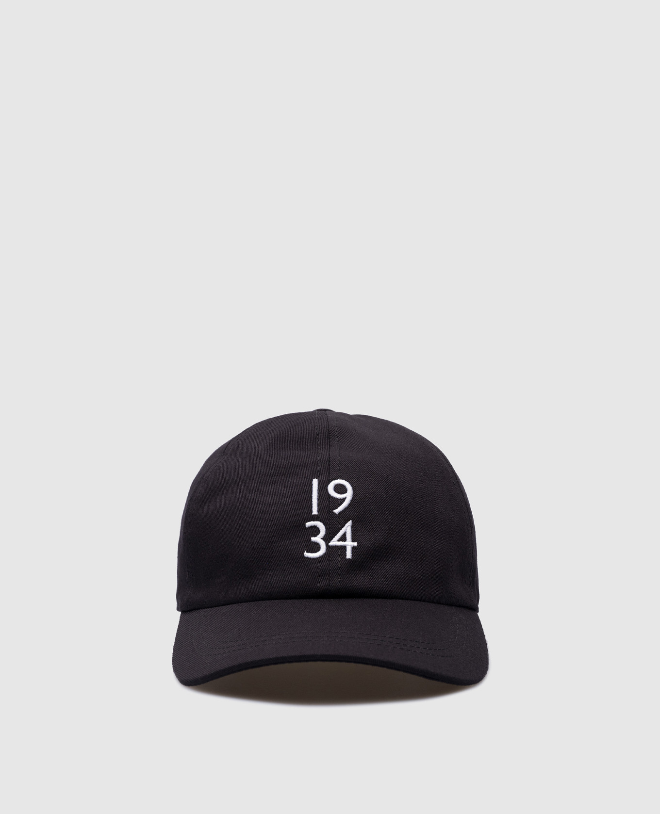 

Black cap with contrasting embroidery Canali, Черный