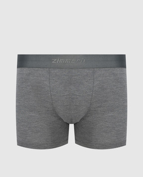 Zimmerli Pureness gray logo boxer briefs 7001343