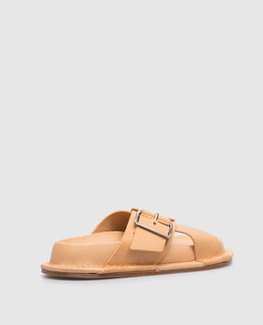 Jil Sander Brown leather sandals J15WP0052P0503