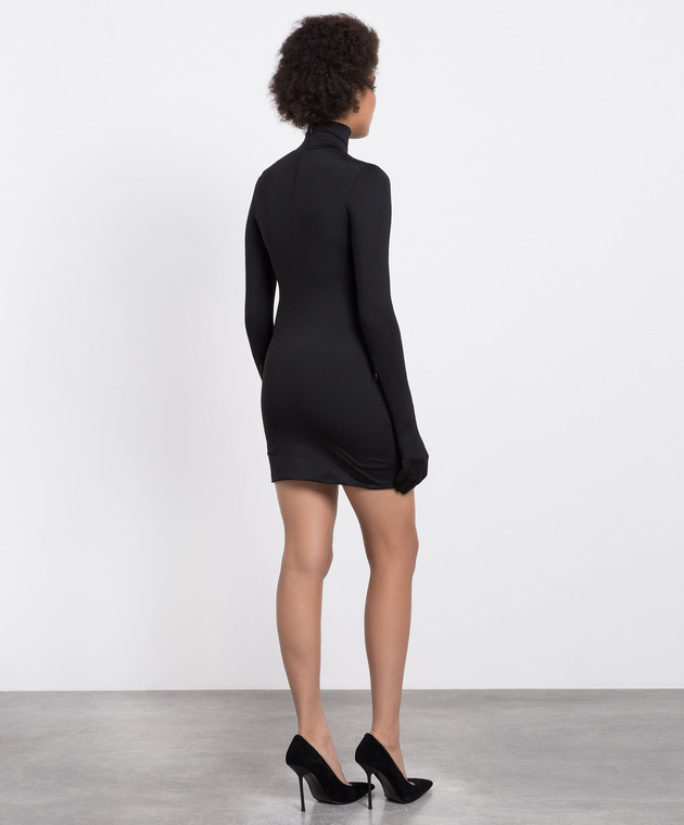Vetements - Black mini dress with logo gloves WE54DR300B - shop with Ireland delivery at Symbol Vetements - Black mini dress with logo gloves WE54DR300B - shop with Ireland delivery at Symbol
