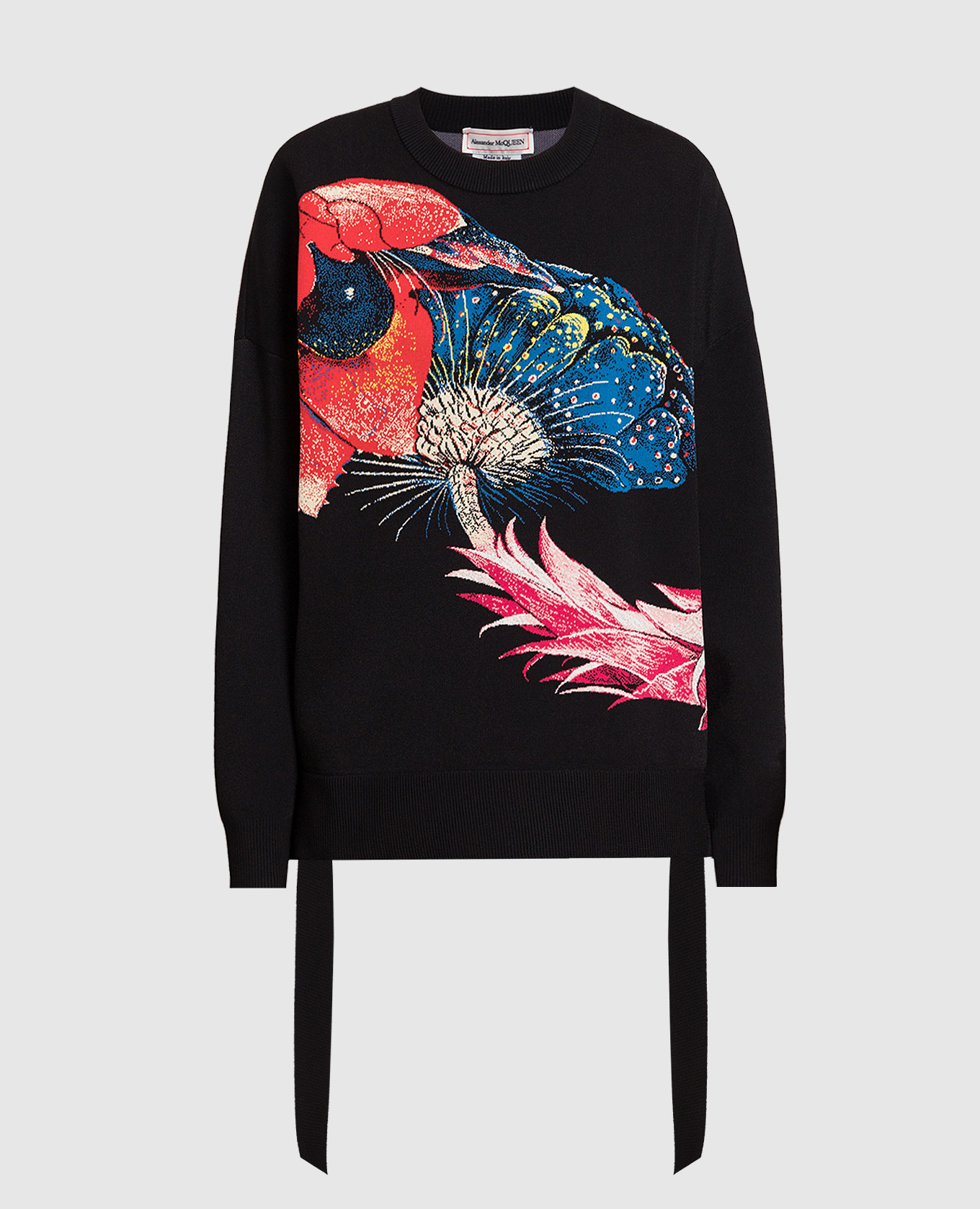

Hieronymus Bosch black sweatshirt with a pattern Alexander McQueen