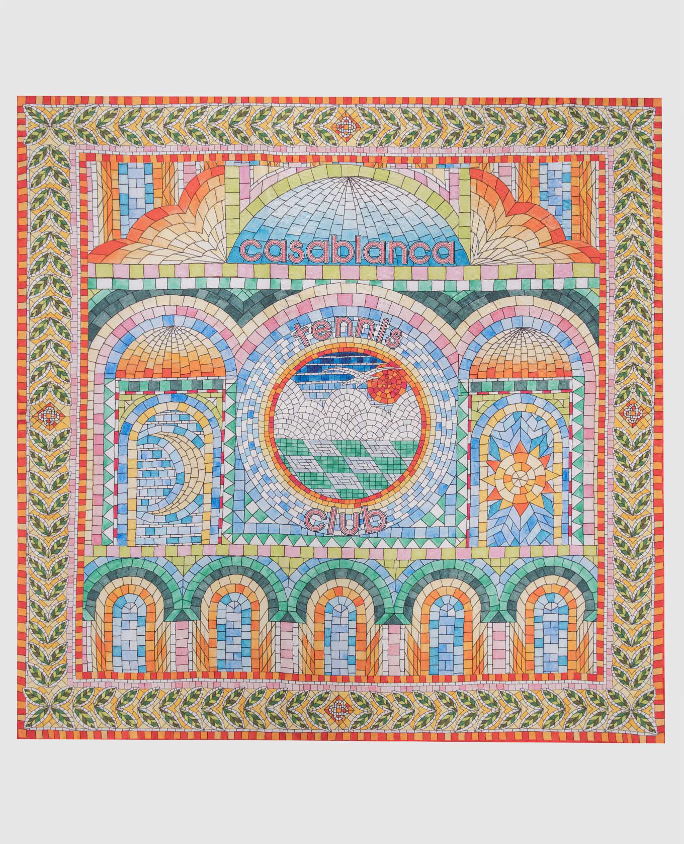 

Mosaic De Damas silk scarf Casablanca, Разноцветный