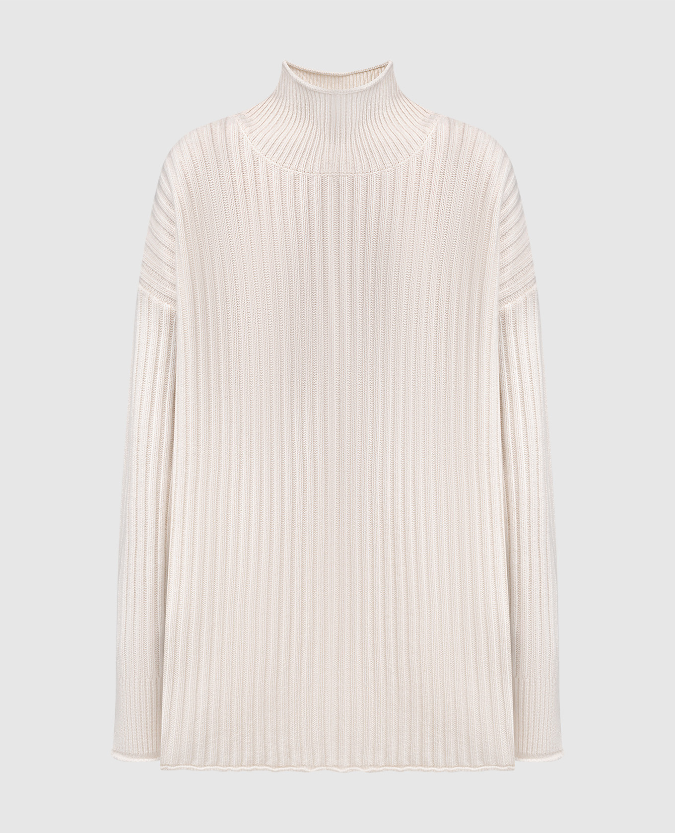 

White Flora cashmere ribbed sweater LISA YANG