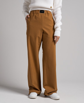Dolce&Gabbana Brown logo pants FTCZJTGDBWT