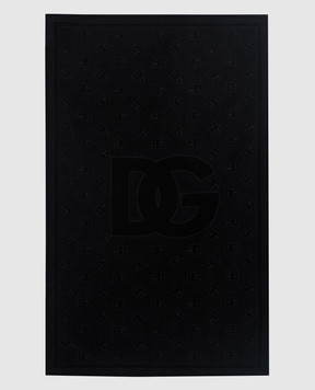 Dolce&Gabbana Black DG logo pattern towel M0A12THI710