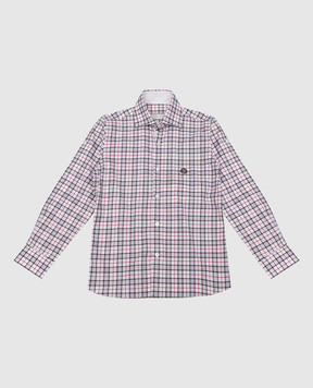 Stefano Ricci Children's white checked shirt YC003548LJ1780