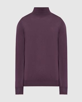 Brunello Cucinelli Purple golf from wool and cashmere M2400103