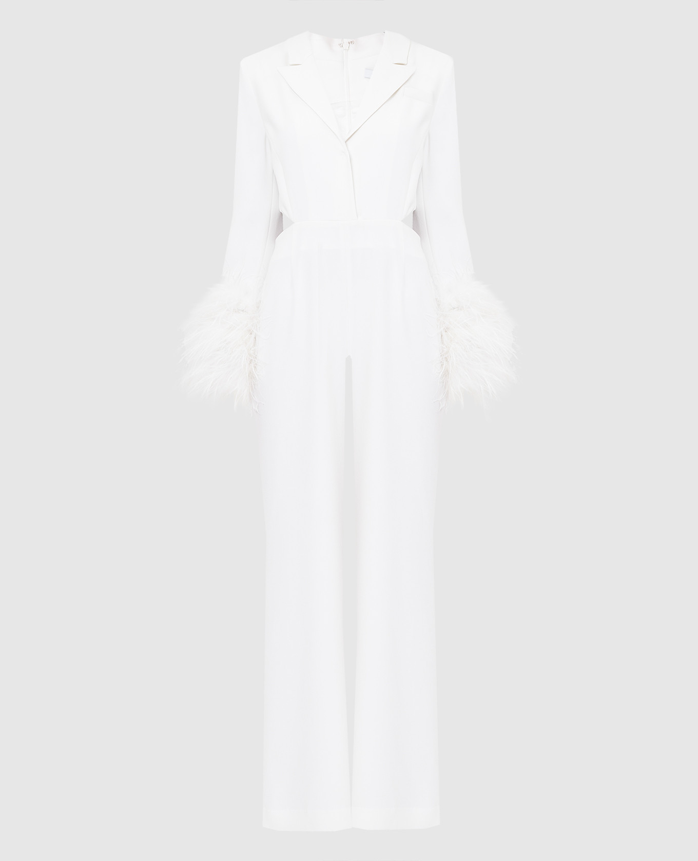 

Silas milky jumpsuit with cutouts and feathers Rachel Gilbert, Бежевый