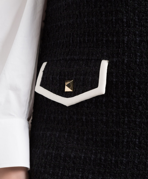 Valentino - Black tweed mini dress 2B3VA1C06U8 - shop with Greece