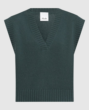 Allude Green vest made of cashmere 23511235