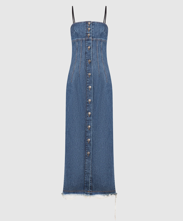 Max Mara Sportmax - Midi blue denim dress ERBA - shop with European  delivery at Symbol