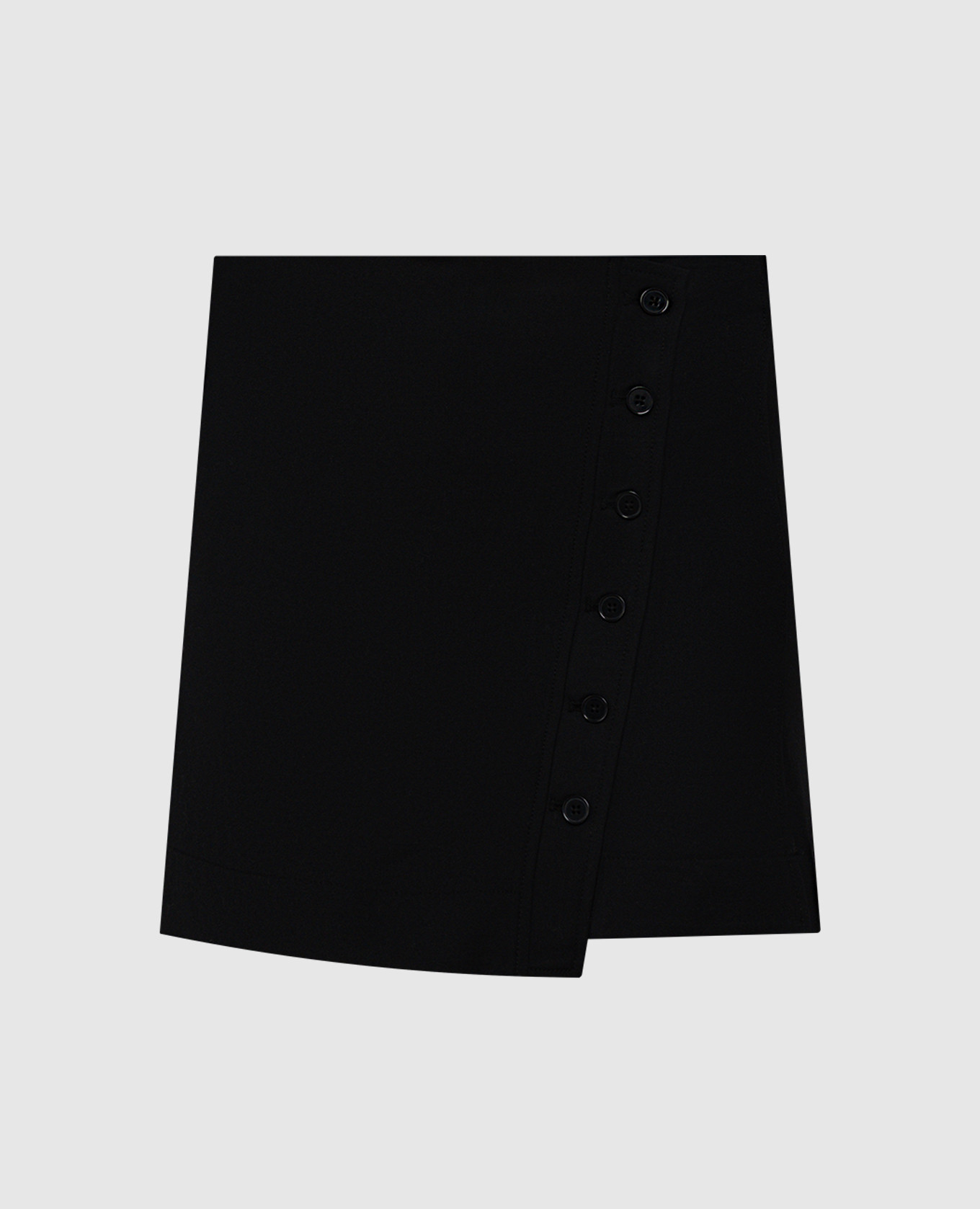 

Black woolen mini skirt by MAHAZ Lou Lou Studio