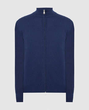 Cashmere&Whiskey Blue cashmere cardigan 356N