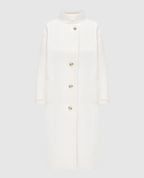 Yves Salomon White coat made of wool 24WYM04309LVFC