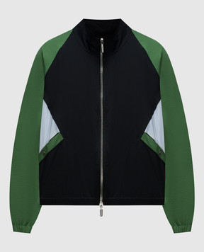 Rhude Black windbreaker with contrasting inserts RHPS24JA03005134