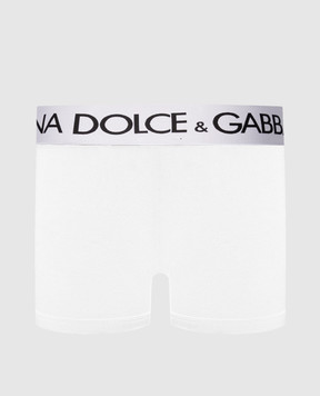 Dolce&Gabbana White boxer briefs with logo pattern M4B97JONN97