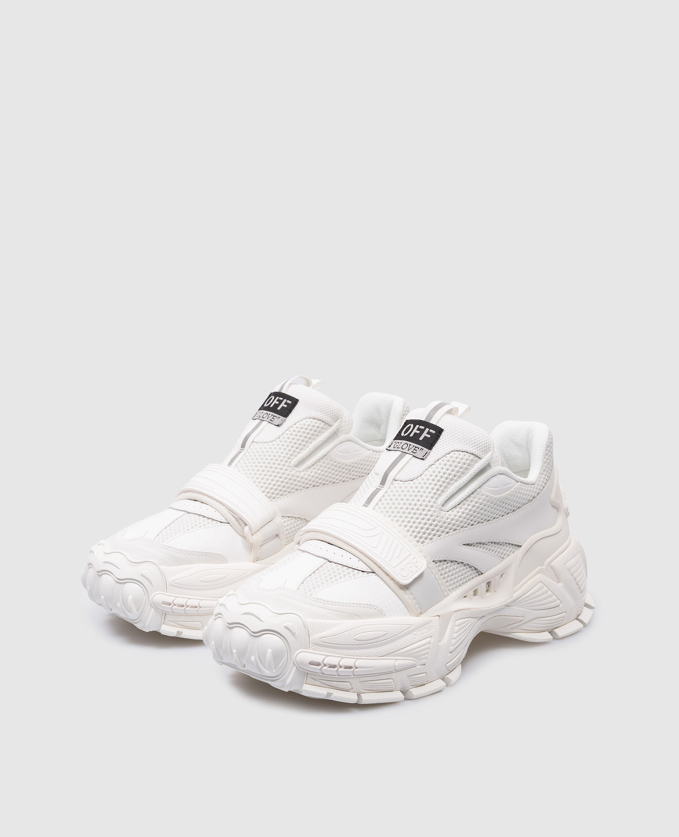 

White logo Glove Slip On combo sneakers Off-White