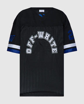 Off-White Black Football Ow T-Shirt OMAA169S24JER001