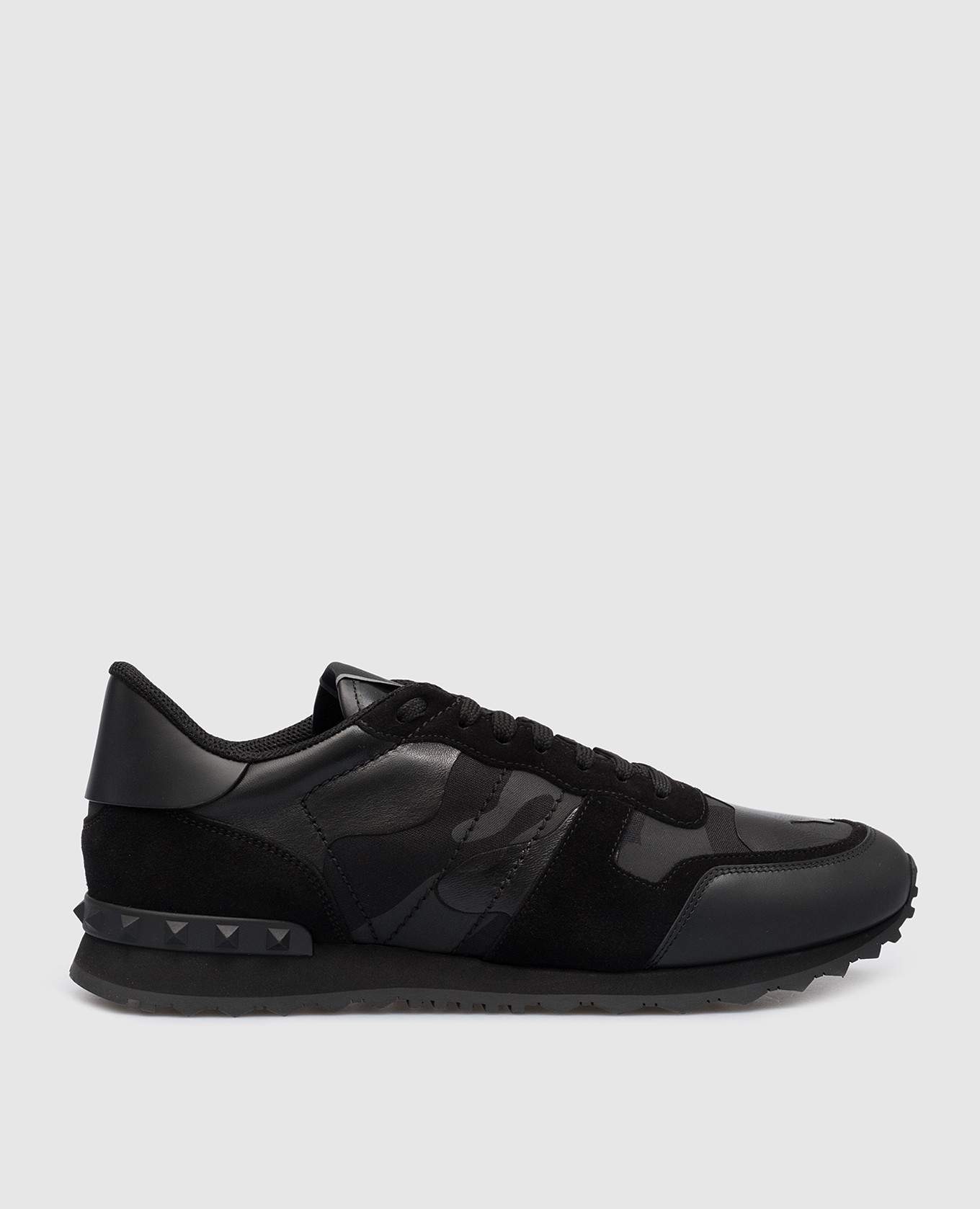 

Camouflage Noir Rockrunner black combined sneakers Valentino