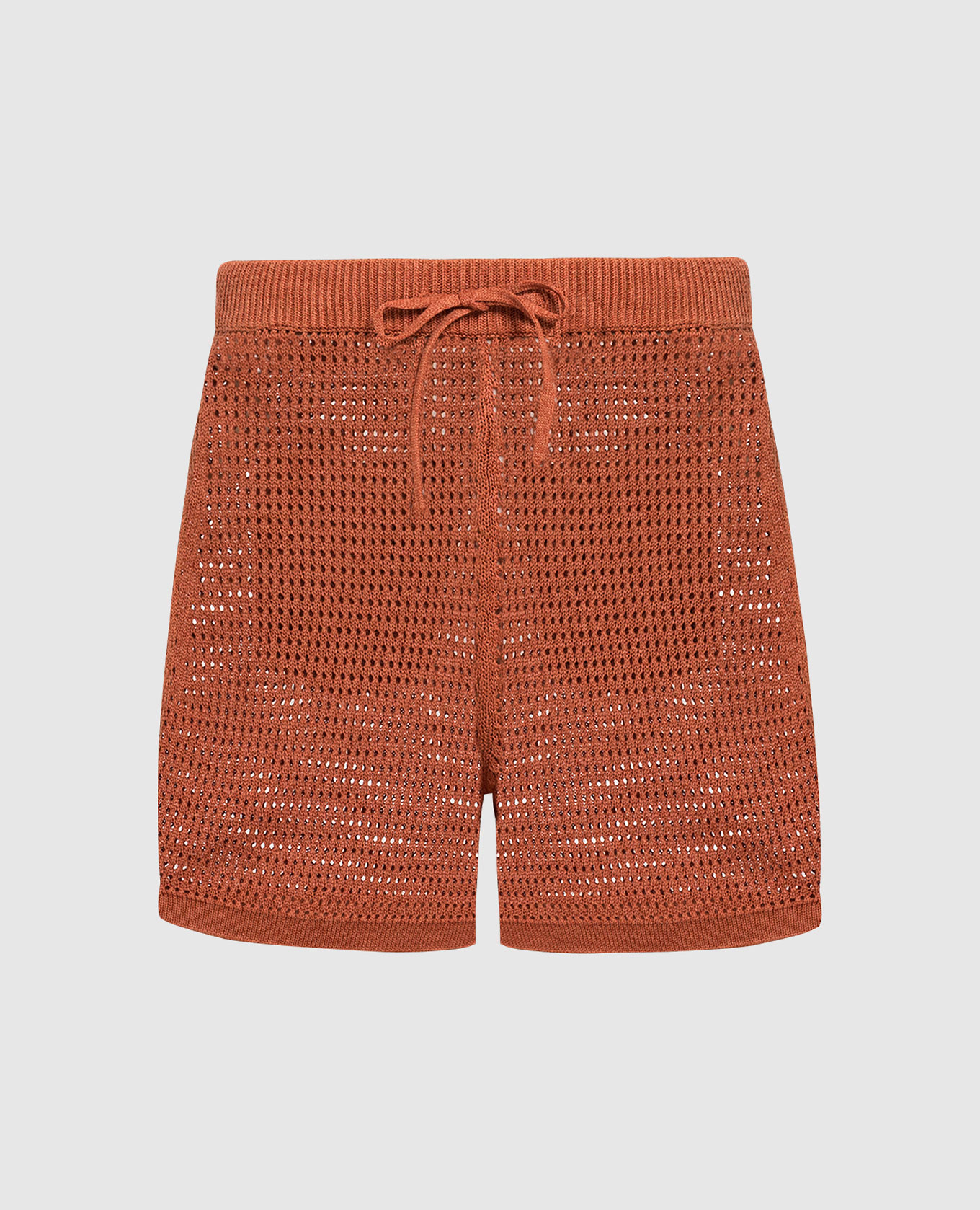 

Brown openwork Jael shorts Nanushka