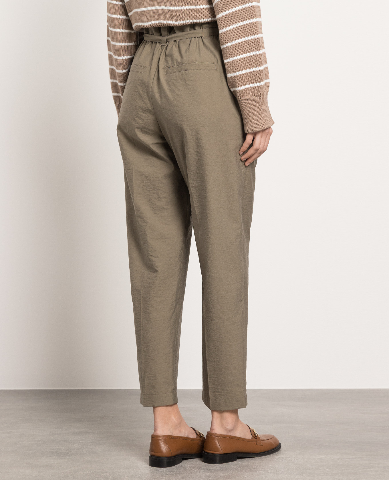 

Khaki pants with monil chain Brunello Cucinelli