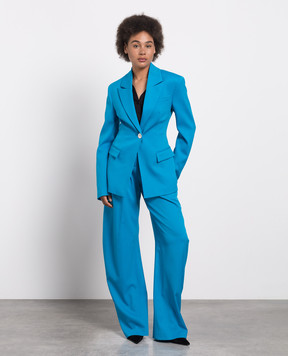 The Attico Gary blue wool trousers 237WCP102W041