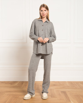 Simonetta Ravizza Betulla gray cashmere cardigan BETULLA