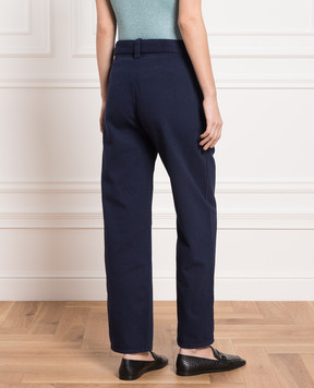 Etro Blue pants with embroidery D135167959