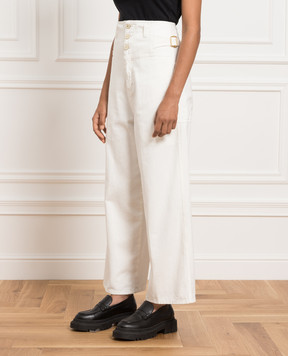 Etro White high rise jeans D134999009
