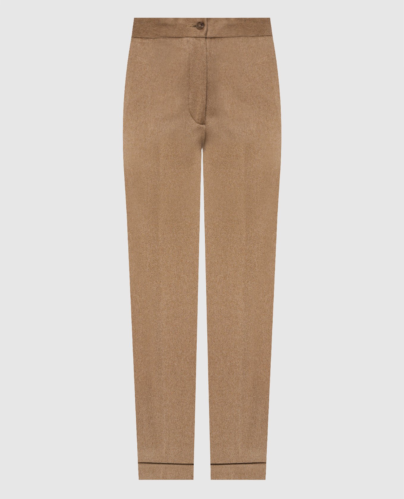 

Brown cashmere trousers with lapels Enrico Mandelli
