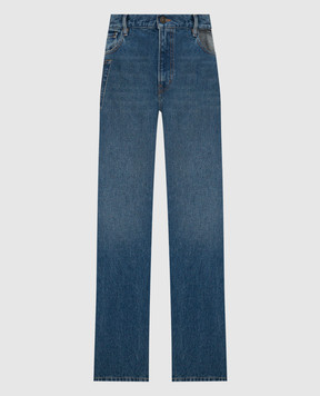 Gauchere Blue jeans with a curly neckline M22333030042