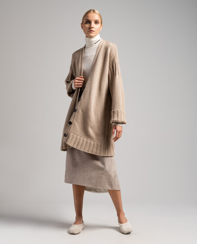 Jil Sander Brown cashmere cardigan J40GP0036J13207
